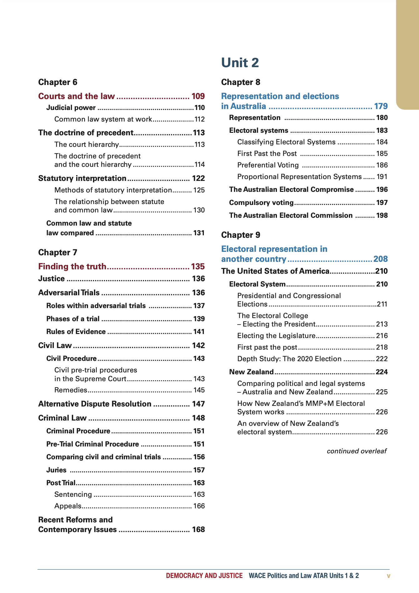 Year 11 Textbook & Companion Guide - Democracy & Justice: Units 1 & 2: Second Edition [2025]