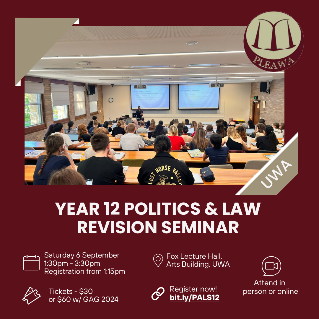 Year 12 Semester Two Revision Seminar